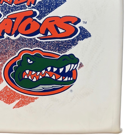 University of Florida Gators White Vinyl Collectible Stadium Cushion Chair 15" - Picture 4 of 4